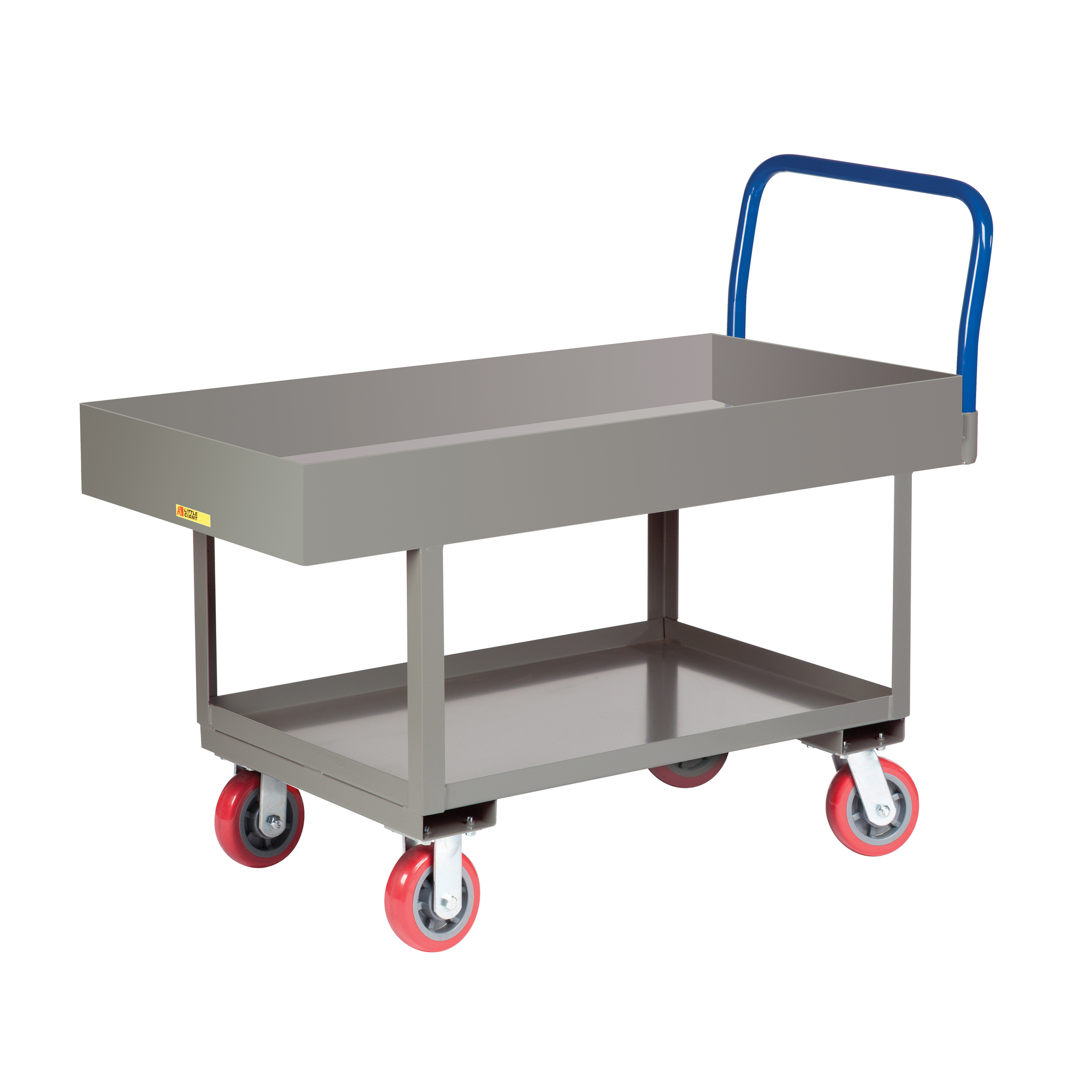 Little Giant Ergonomic Work Height Platform Truck Lipped Deck, Capacity 2,000 lb, Platform Width 30 in, Model# RNL2X6-3060-6PY